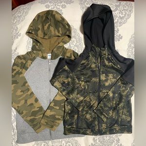 Old Navy zip up sweatshirts boys Camo